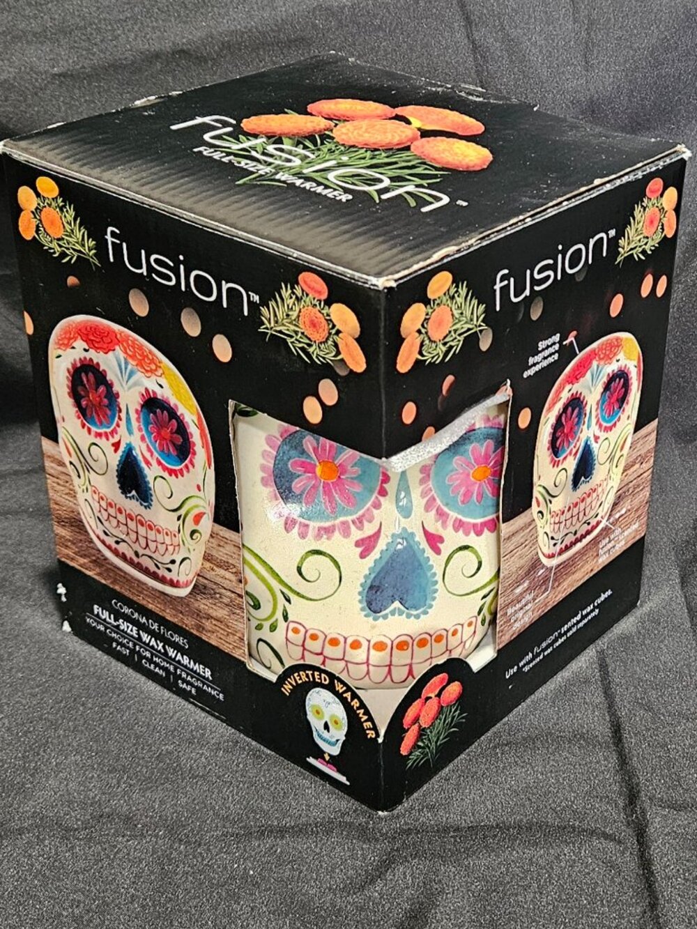 Fusion Full Size Wax Warmer - Corona de Flores / Dia de los Muertos